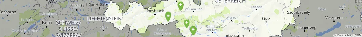 Kartenansicht für Apotheken-Notdienste in der Nähe von Oberlienz (Lienz, Tirol)